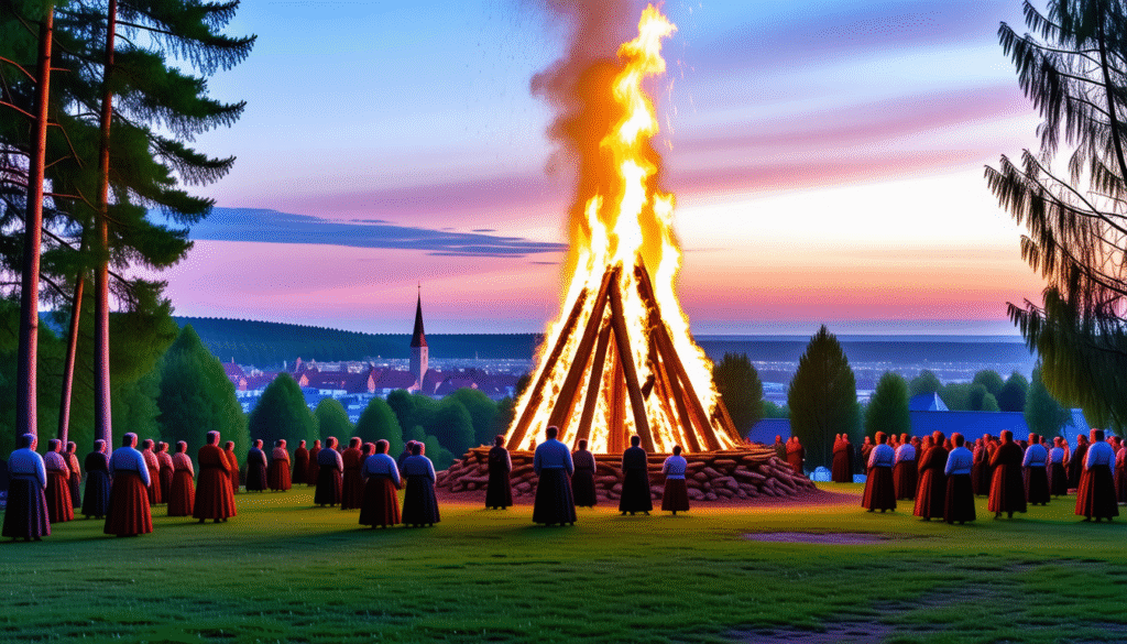 erleben sie das traditionelle johannisfeuer in tallinn, ein magisches mittsommerfest mit lagerfeuern, musik und baltischer kultur.